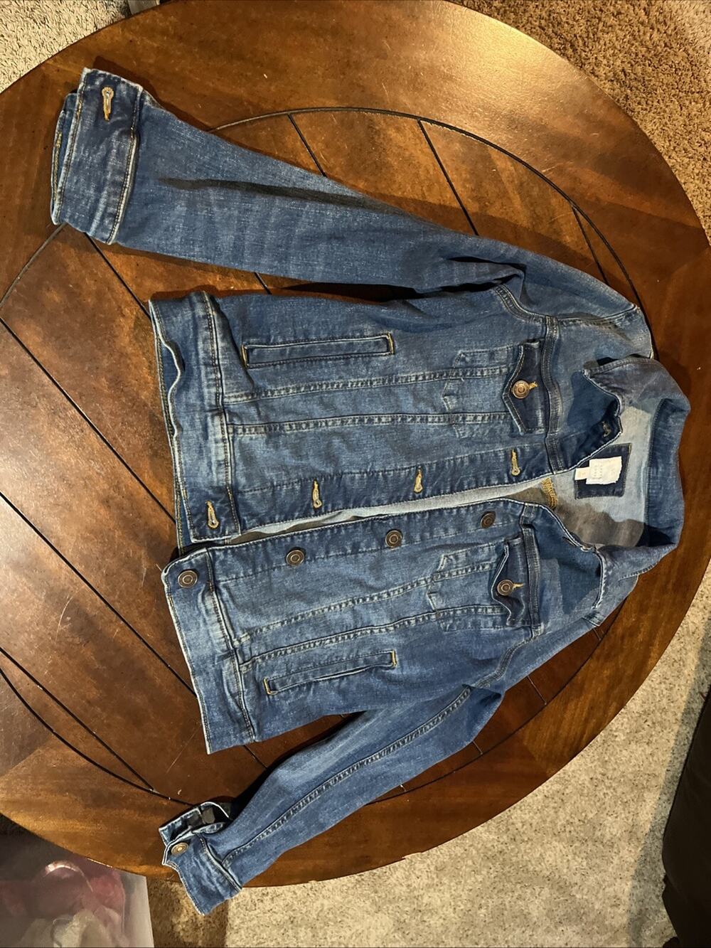 LC Lauren Conrad Blue Denim Women's Blue Jean Jacket Size S